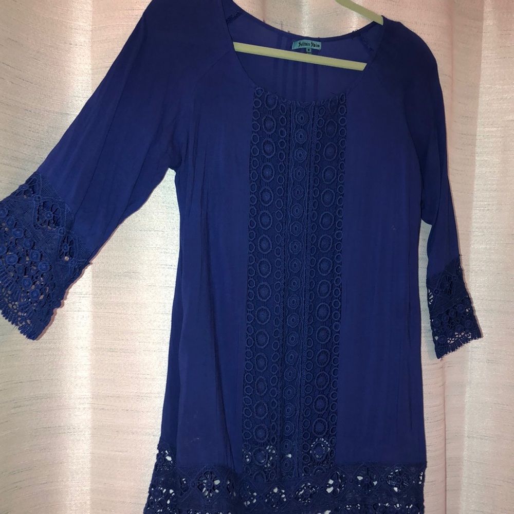 Blue cover up/ tunic